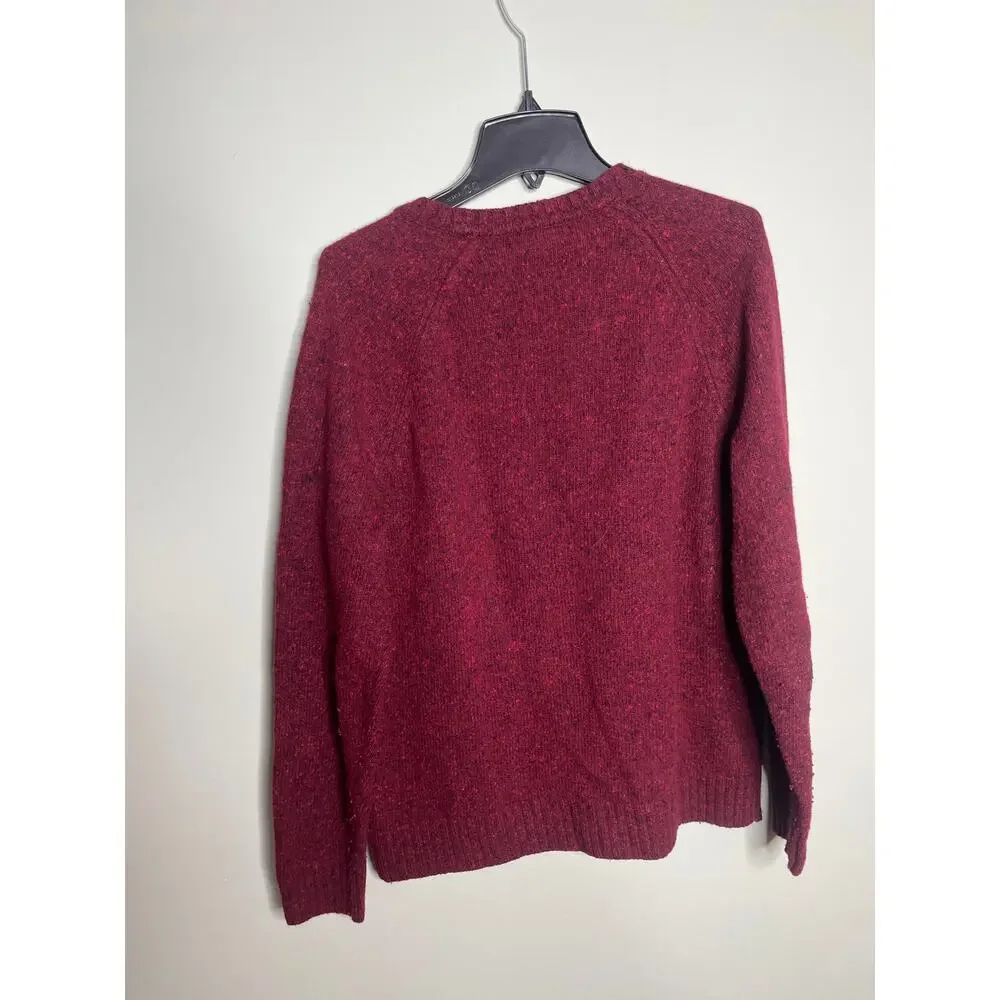 Banana Republic Red Italian Wool and Alpaca Blend Sweater Large